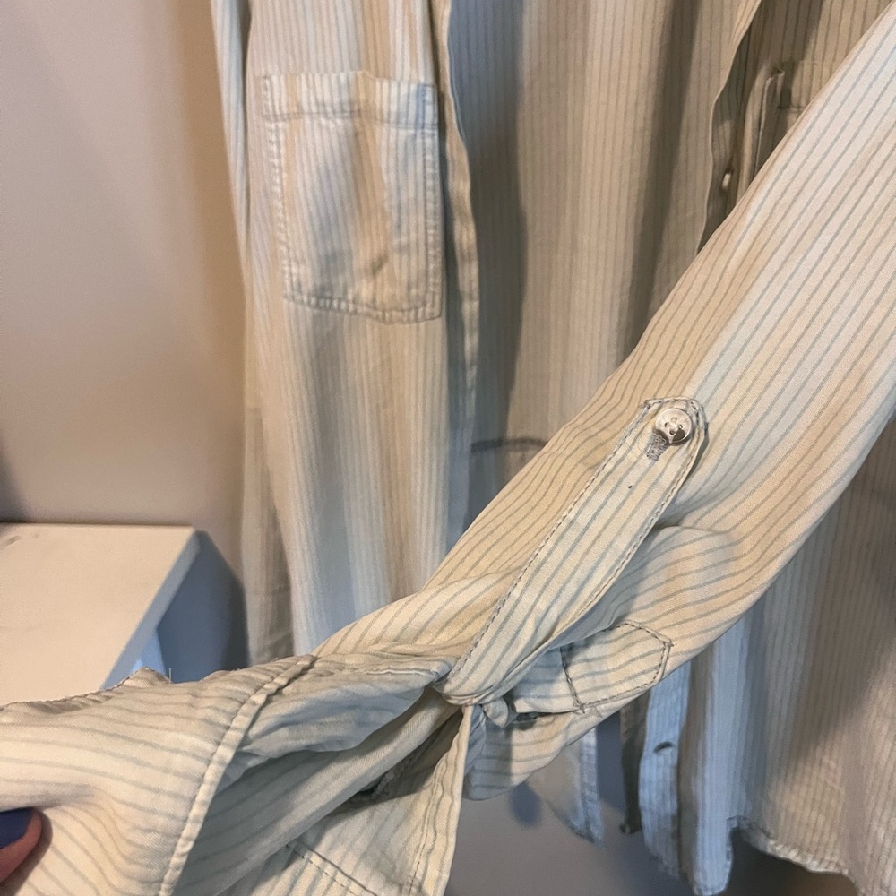 Striped Button-Up Shirt - Picture 3 of 5